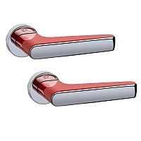 Ручки на розеті CONVEX 2015 (2015) хром/червоний